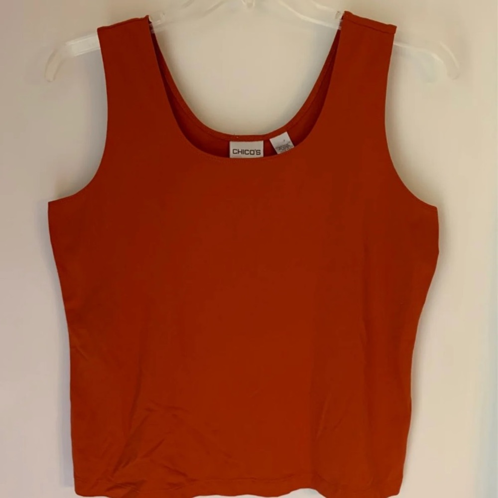 Chico’s athletic tank Rust Color